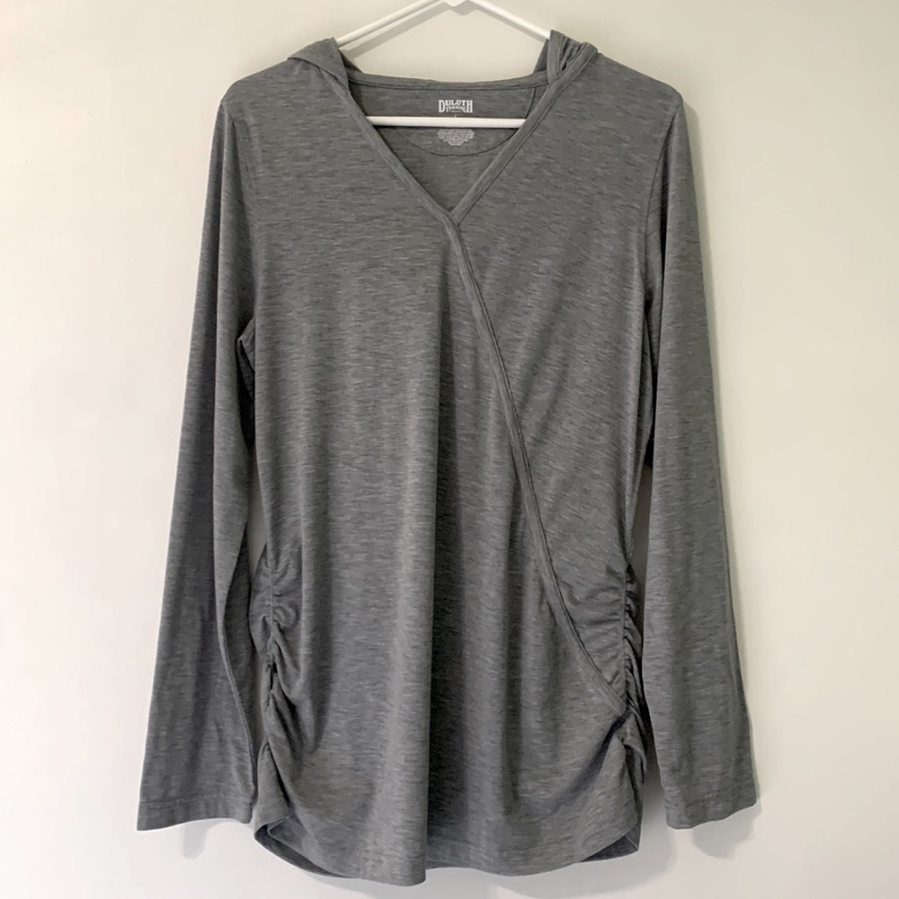 Duluth Trading Co Lightweight Ruched Hoodie
